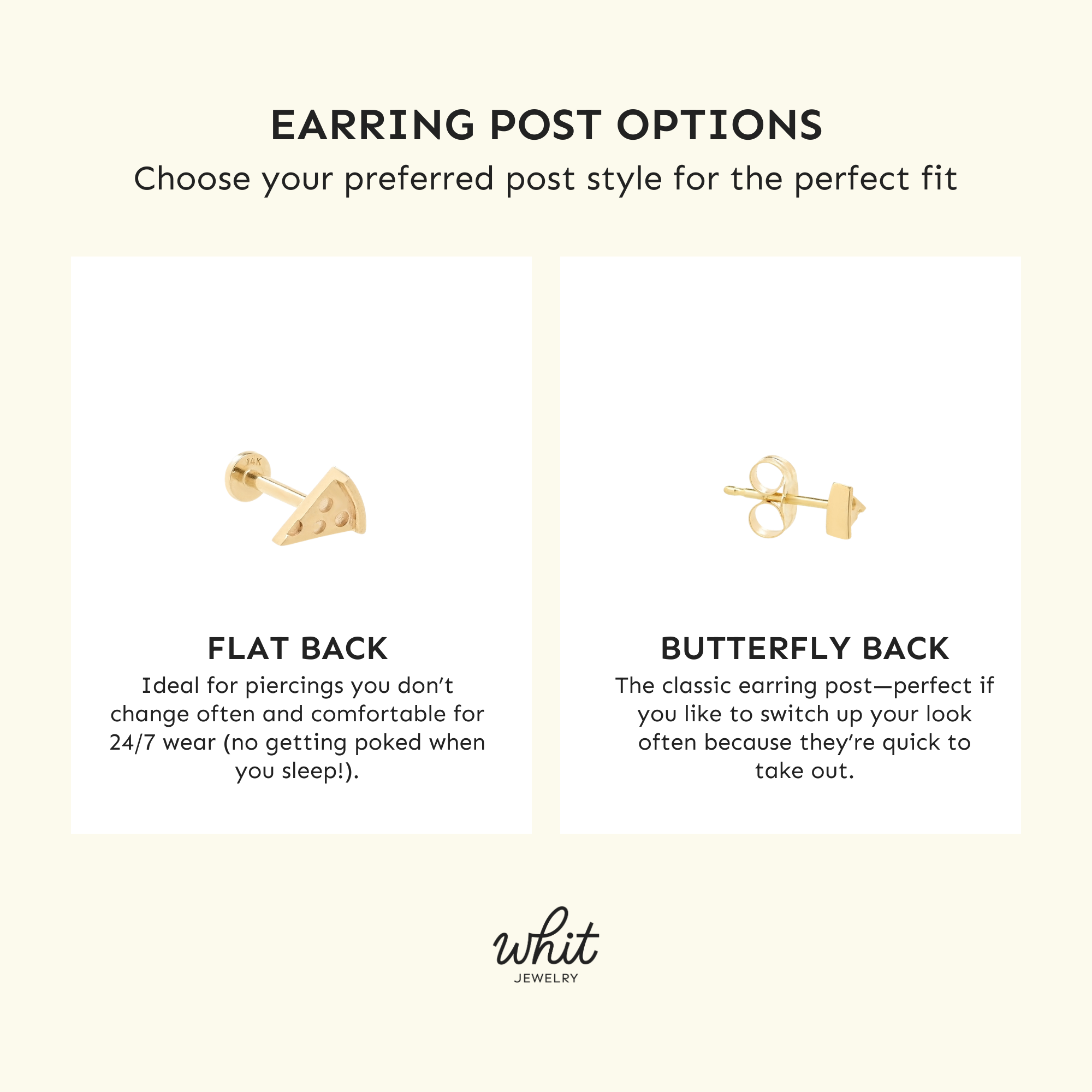 Camera Stud Earring (Single) - Solid 14k Gold