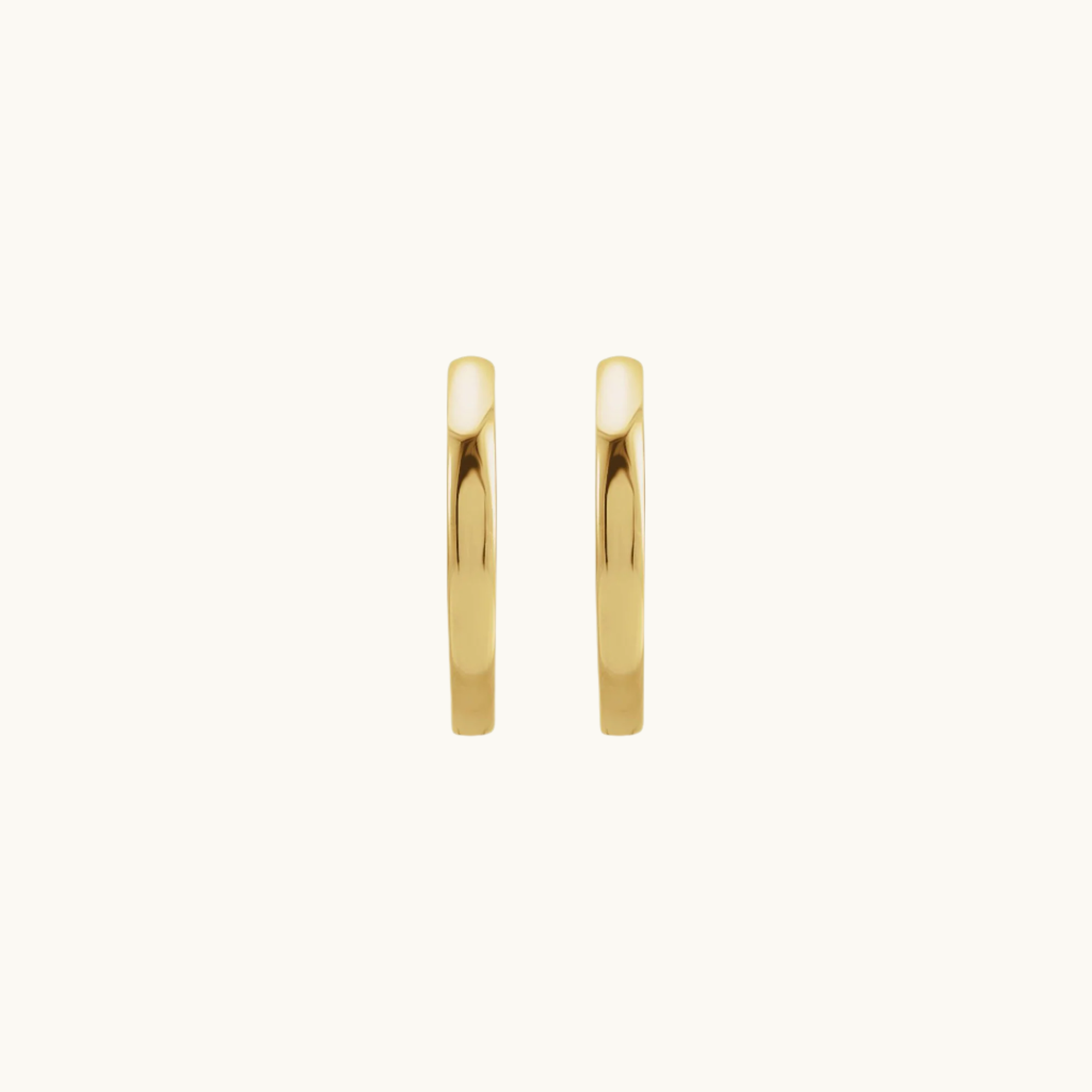 14K Yellow Gold Hoops - 18mm