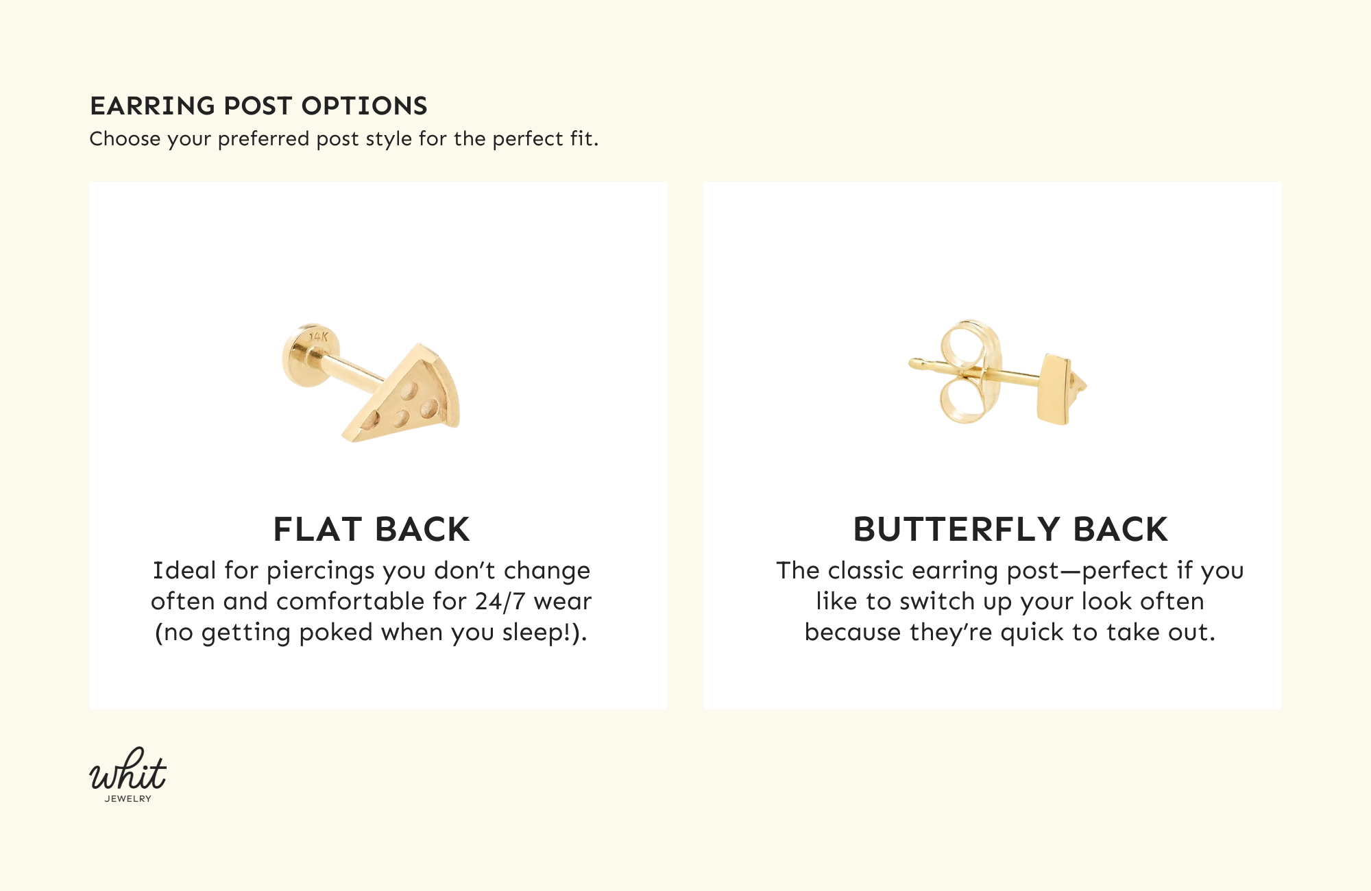 14K Yellow Gold Daisy Stud