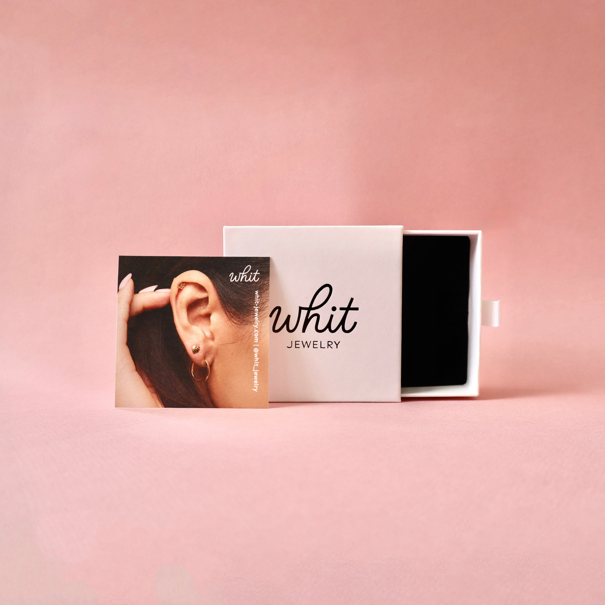 Camera Stud Earring (Single) - Solid 14k Gold