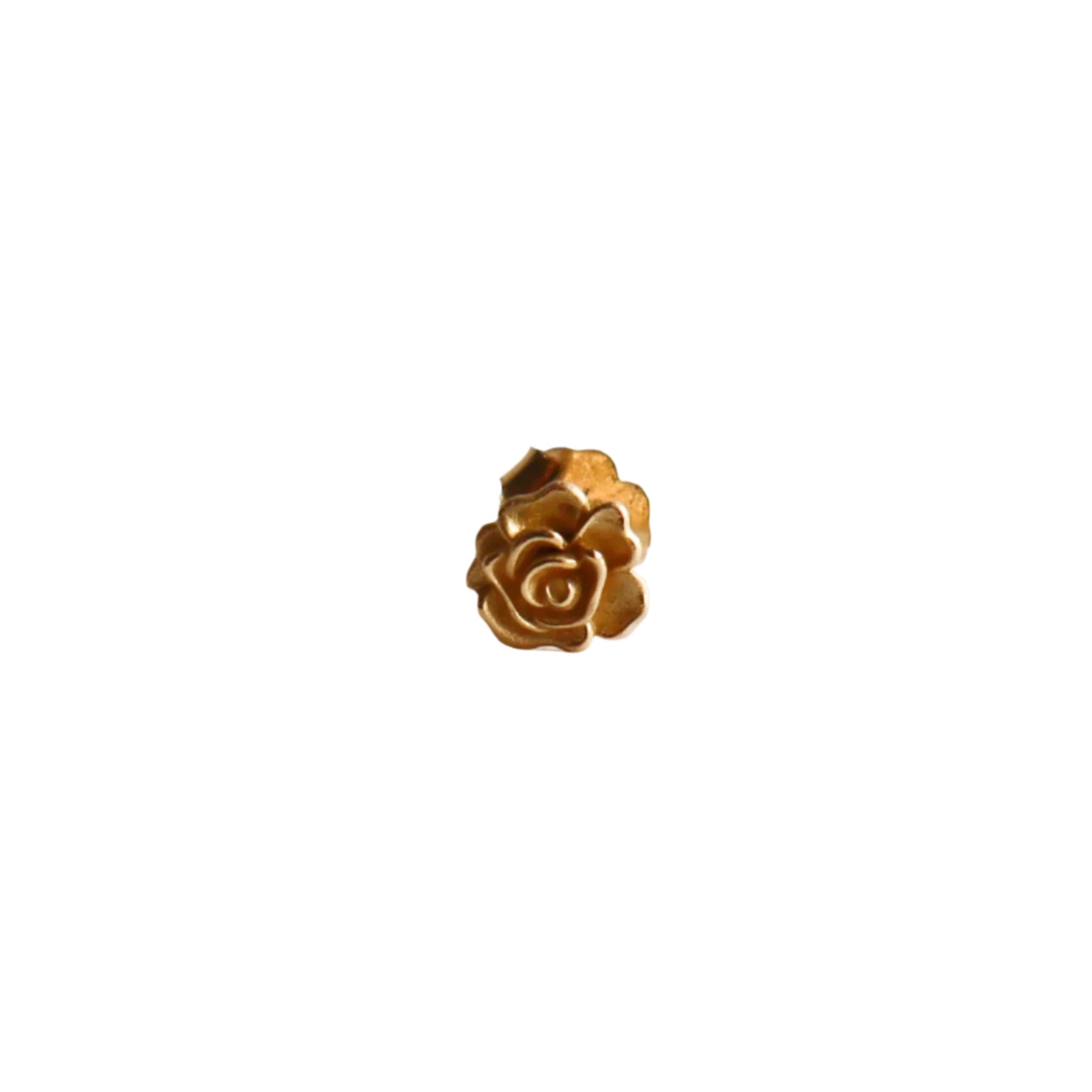 14K Yellow Gold EDDY Rose Stud